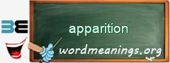 WordMeaning blackboard for apparition